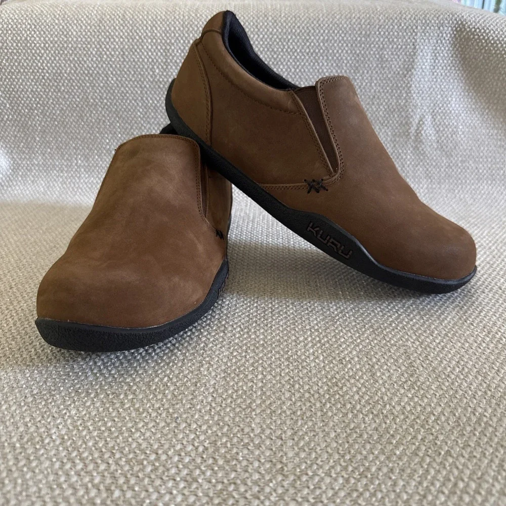 KURU‎ Footwear KIVI Men's Slip-On Shoes Chestnut Brown Size 10 Wide Width